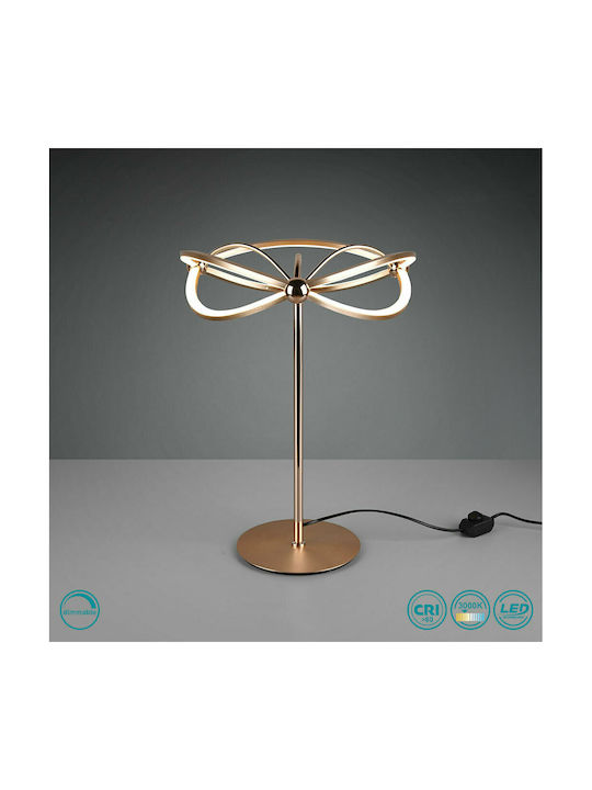 Trio Lighting Charivari Μεταλλικό Πορτατίφ LED με Χάλκινη Βάση
