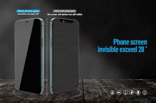 Privacy Full Face Tempered Glass (iPhone 12 Pro Max)