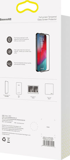 Baseus Full Coverage Curved Tempered Glass Protector 3D Vollflächig gehärtetes Glas 2Stück (iPhone 11 Pro Max)