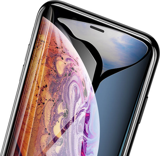 Baseus Full Coverage Curved Tempered Glass Protector 3D Vollflächig gehärtetes Glas 2Stück (iPhone 11 Pro Max)