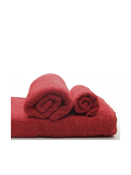 Sunshine Hand Towel Dory 30x50cm. Red Weight 600gr/m²