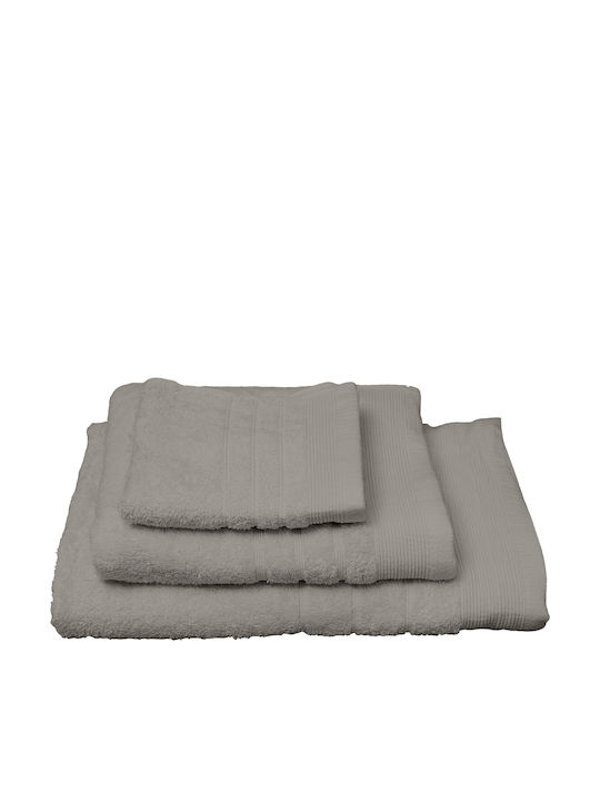 Sunshine 3pc Bath Towel Set Χίμπουρι 9 Grey Weight 500gr/m²