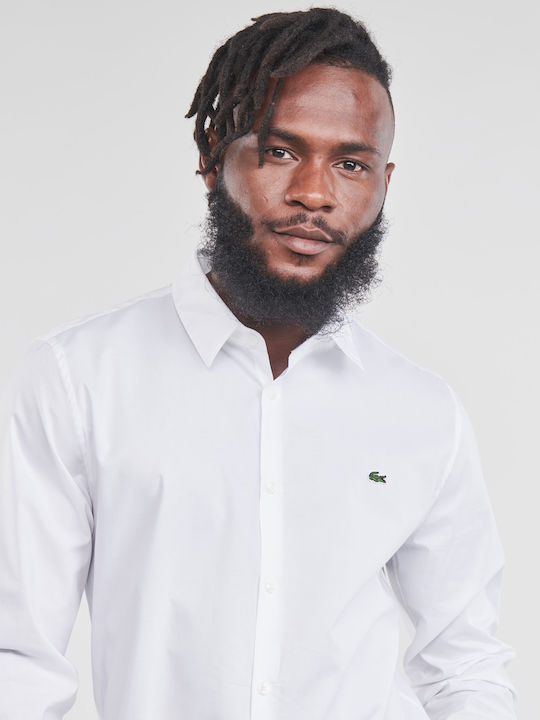 Long-sleeved Cotton Shirt White