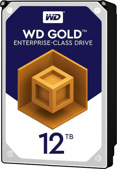Western Digital Gold 12TB HDD Hard Drive 3.5" SATA III 7200rpm with 256MB Cache for Desktop WD121KRYZ