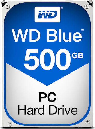 Western Digital Blue 500GB HDD Σκληρός Δίσκος 3.5" SATA III 7200rpm με 32MB Cache για Desktop WD5000AZLX