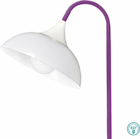Perenz Floor Lamp H180xW30cm. with Socket for Bulb E27 Purple