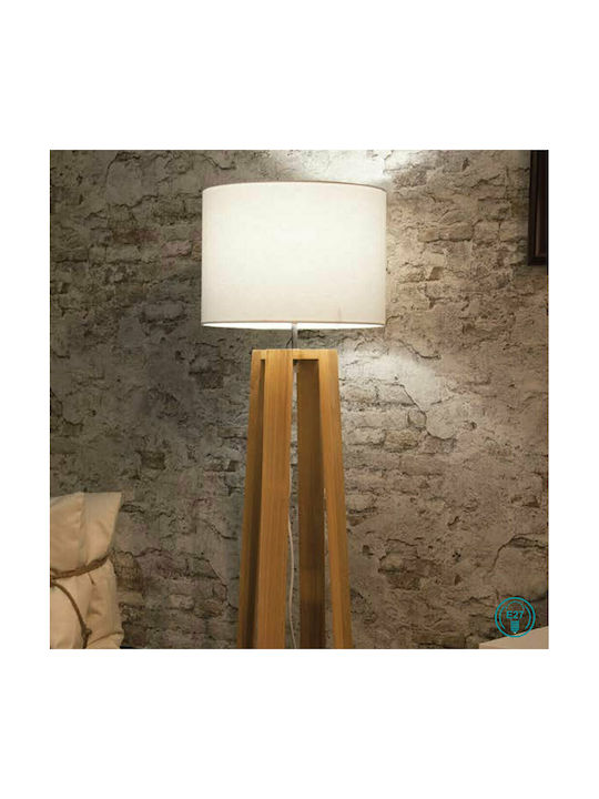 Fan Europe Berry Vintage Floor Lamp H165xW35cm. with Socket for Bulb E27 White
