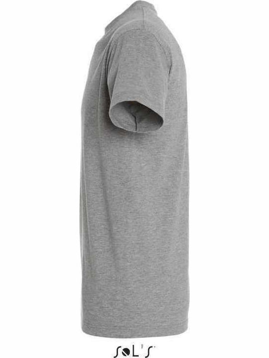 Sol's Imperial Men's Short Sleeve Promotional T-Shirt Grey Melange