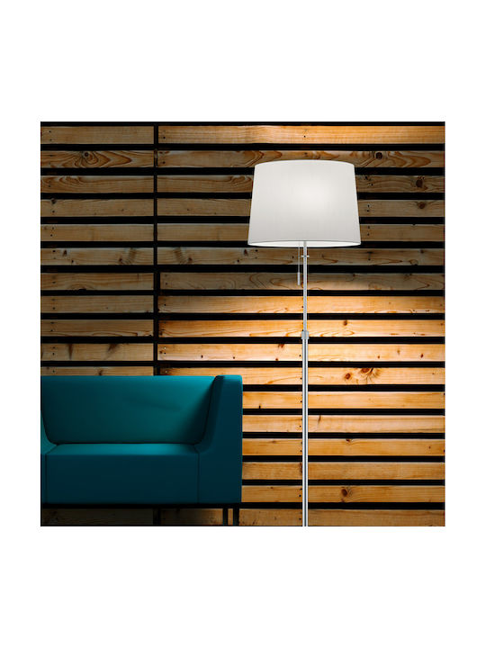 Trio Lighting Lyon Stehleuchte H180xB46.3cm. mit Fassung für Lampe E27 Weiß