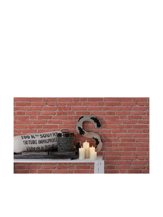Tapete Wood Stone Vinyl Rot L1000xB53cm Waschbar 355811