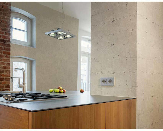 Тапет за Стена Wood Stone Винил Бежов 1000x53см Миеща се