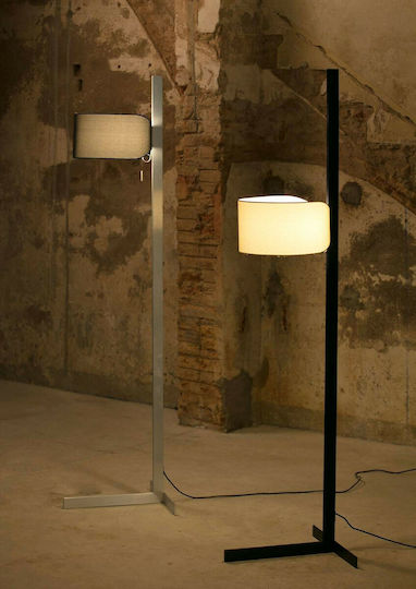 Faro Barcelona Stand Up Stehleuchte H175xB40cm. mit Fassung für Lampe E27 Schwarz