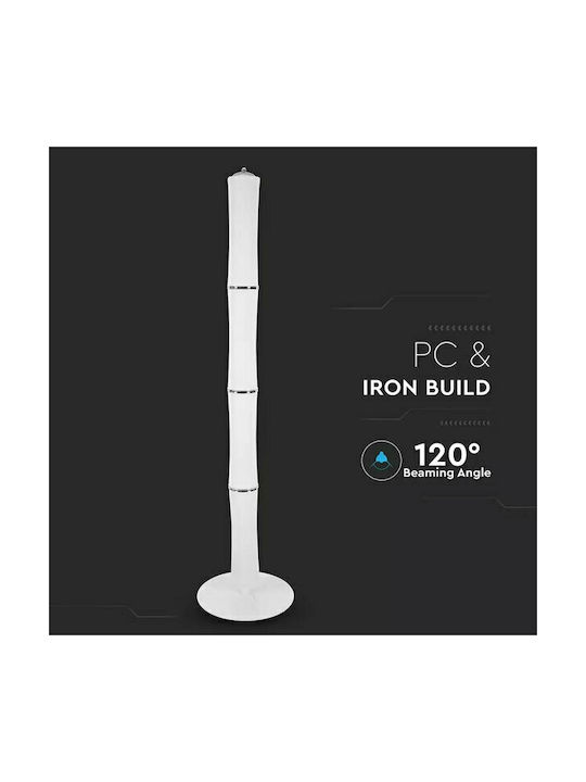 V-TAC LED Φωτιστικό Δαπέδου Υ168xΜ12.5εκ. με Θερμό Λευκό Φως 4300lm Λευκό