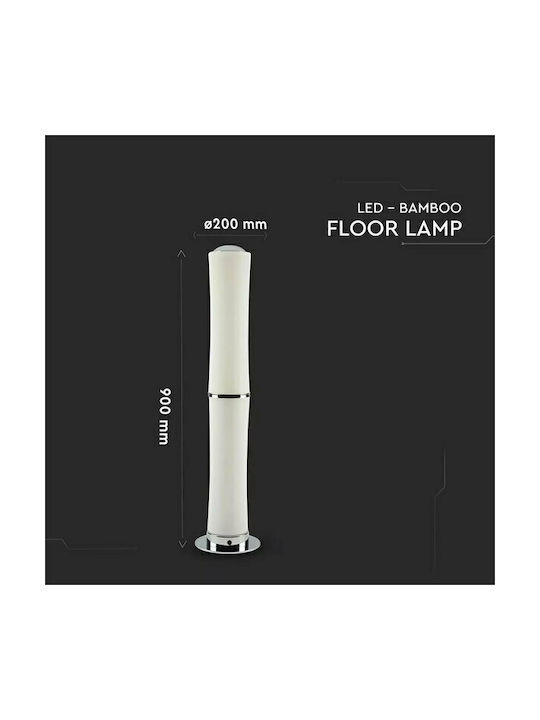 V-TAC LED Φωτιστικό Δαπέδου Υ84xΜ12.5εκ. με Θερμό Λευκό Φως 2100lm Λευκό