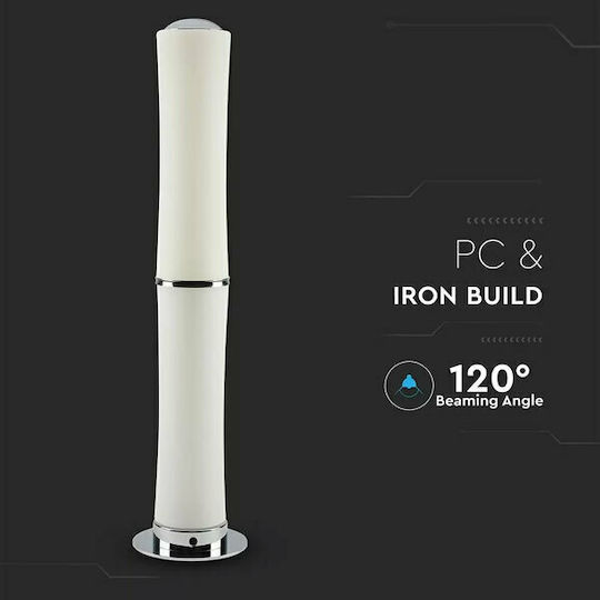 V-TAC LED Floor Lamp H84xW12.5cm. with Warm White Light 2100lm White