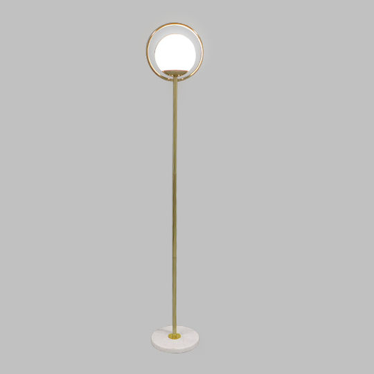 GloboStar VERSAILLES Floor Lamp H150xW23cm. with Socket for Bulb E27 White
