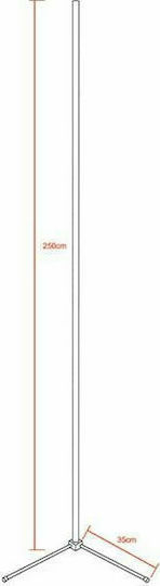 GloboStar LED Floor Lamp H250cm. Black