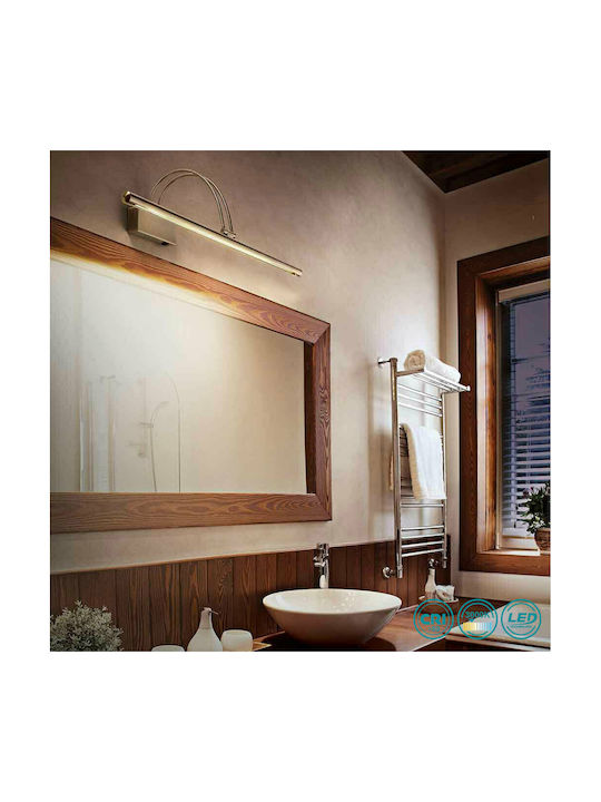 Ideal Lux Bow Ap36 Μοντέρνο Φωτιστικό Πίνακα με Ενσωματωμένο LED και Θερμό Λευκό Φως Ασημί 26x23x18εκ.