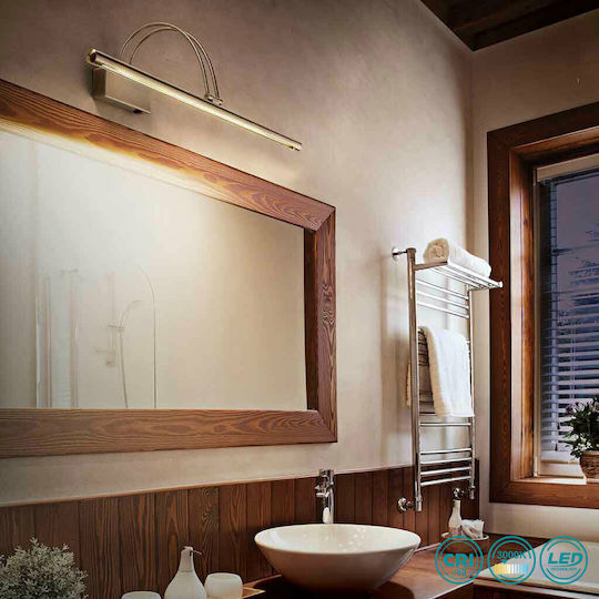 Ideal Lux Bow Ap36 Modern Leuchte Wand mit Integrierter LED und Warmweißes Licht Silber 26x23x18cm