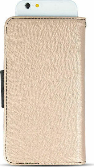 Smart Universal Fancy Buchhülle bis 5.7" Gold