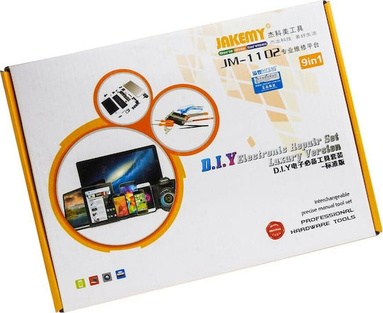 Jakemy Werkzeugsatz für Mobiltelefon-Reparaturwerkzeuge 9Stück JM-1102