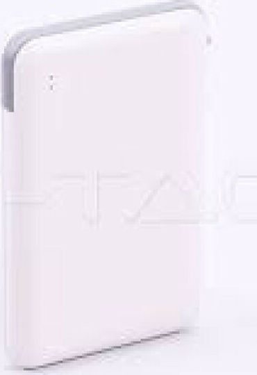 V-TAC VT-3510 Power Bank 5000mAh 10W με Θύρα USB-A Λευκό