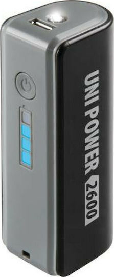 Lampa Uni-Power 2600mAh με Θύρα USB-A Μαύρο