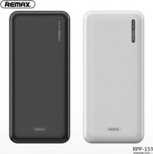 Remax RPP-153 Power Bank 10000mAh mit 2 USB-A Anschlüssen Weiß