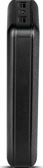 V-TAC VT-3502 Power Bank 20000mAh с 2 USB-A порта Черен