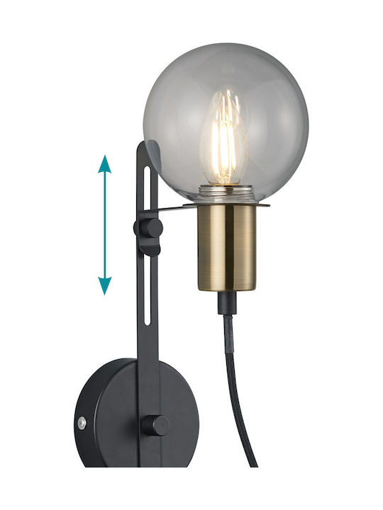 Trio Lighting Nacho Lamp Wall Black Trio Lighting Nacho Lamp Wall Black