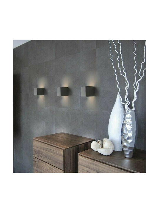 Nowodvorski Cube Modern Lamp Wall with Socket G9 Gray 9.5x9.5cm
