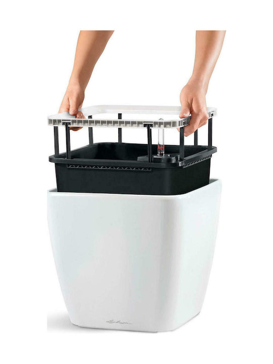 Lechuza Quadro LS Self-watering Pot Plastic 35.5x35.5x32.5cm.