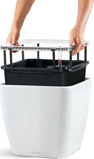 Lechuza Quadro LS Self-watering Pot Plastic 35.5x35.5x32.5cm.