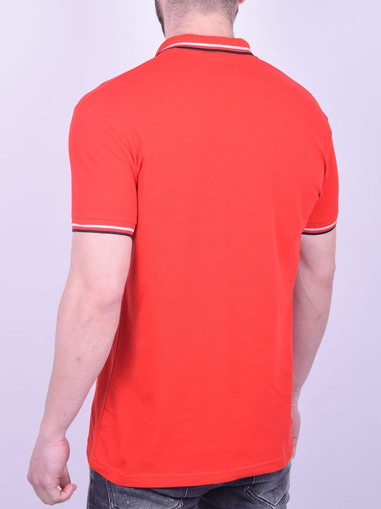 Paco & Co 85501 Herren Kurzarmshirt Polo Rot