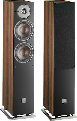 Dali Oberon 5 Pair of Hi-Fi Speakers Floor 220W 2 No of Drivers W16.2xD28.3xH83cm. Walnut