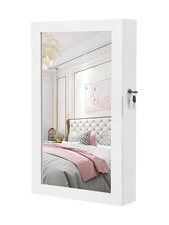 Songmics Ντουλάπα Κοσμημάτων Ξύλινη Λευκή 37x10x10.5cm Songmics Ντουλάπα Κοσμημάτων Ξύλινη Λευκή 37x10x10.5cm