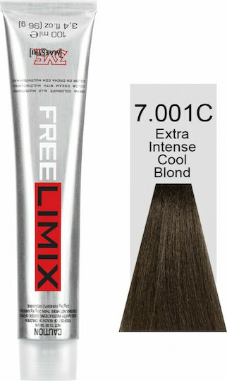 Freelimix Permanent Color 7.001C Ξανθό Πολύ Έντονο Ψυχρό 100ml