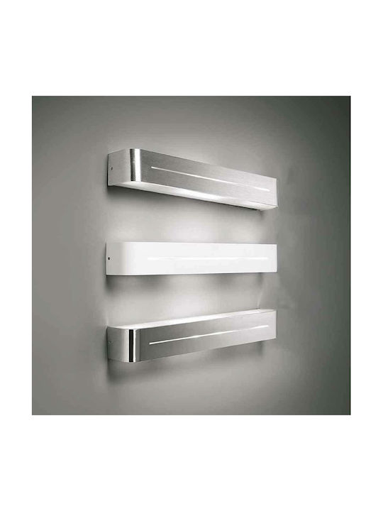Ideal Lux Posta AP2 Μοντέρνο Φωτιστικό Τοίχου με Ντουί E14 Ασημί 36x8x8εκ.