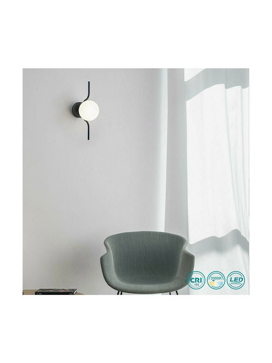 Faro Barcelona Le Vita Lamp Wall LED Black 19x19cm Faro Barcelona Le Vita Lamp Wall LED Black 19x19cm