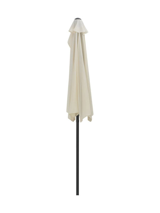 Round Aluminum Ecru Parasol F2.7xH2.45m
