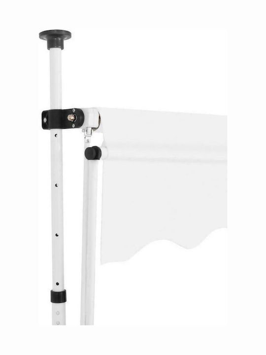 vidaXL Terrace Freestanding Tent Cream 1.2x2.5cm