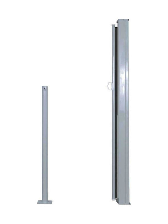 vidaXL Seitenrolloschatten Terrasse Schwarz 1.2x3m
