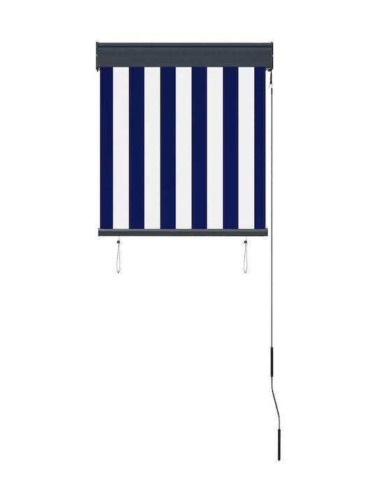 vidaXL Seitenrolloschatten Terrasse Blue 6x2.5m