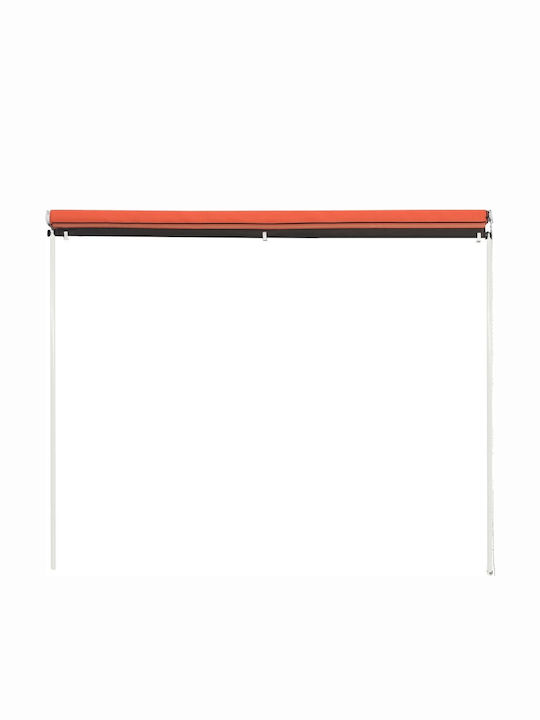 vidaXL Τέντα Βεράντας Πορτοκαλί 2x1.5m