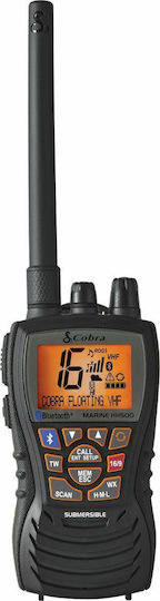 Cobra MR HH500 FLT BT Безжичен Трансивър VHF Marine 6W с Монохромен Екран В Черен Цвят
