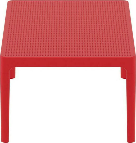 Tisch Stabil Sky Rot 100x60x40cm