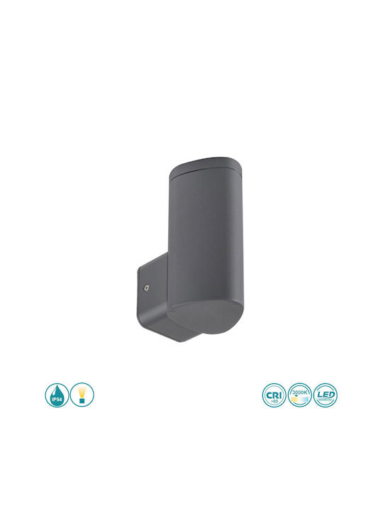 Sun Light Επιτοίχιο Εξωτερικό Φαναράκι LED IP54 3W με Θερμό Λευκό Φως 10.6x15.7εκ.