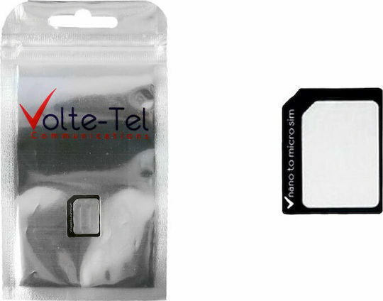 Volte-Tel SIM Adapter σε Μαύρο χρώμα