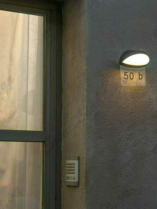 Sun Light Επιτοίχια Εξωτερική Πλαφονιέρα GX53 IP54 24.2x12.9εκ.