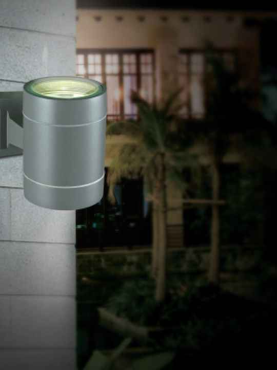 Sun Light Wall-Mounted Outdoor Spot Light IP54 with Integrated LED Gray